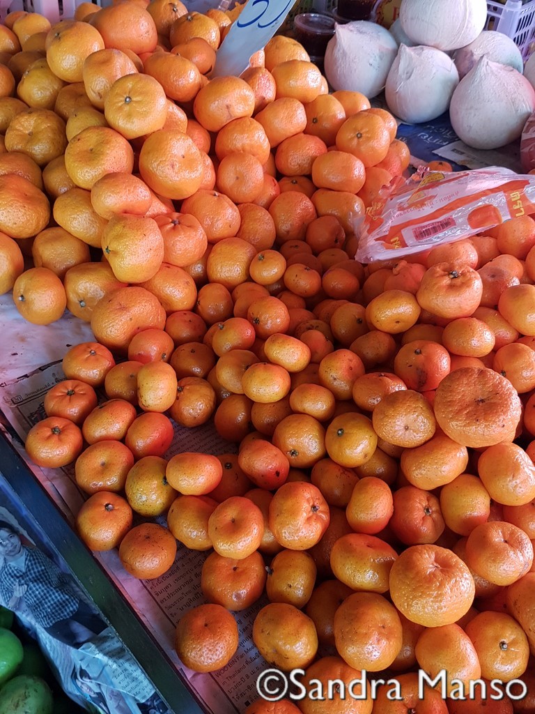 thaïlande marché mandarine et mandarine chinoise