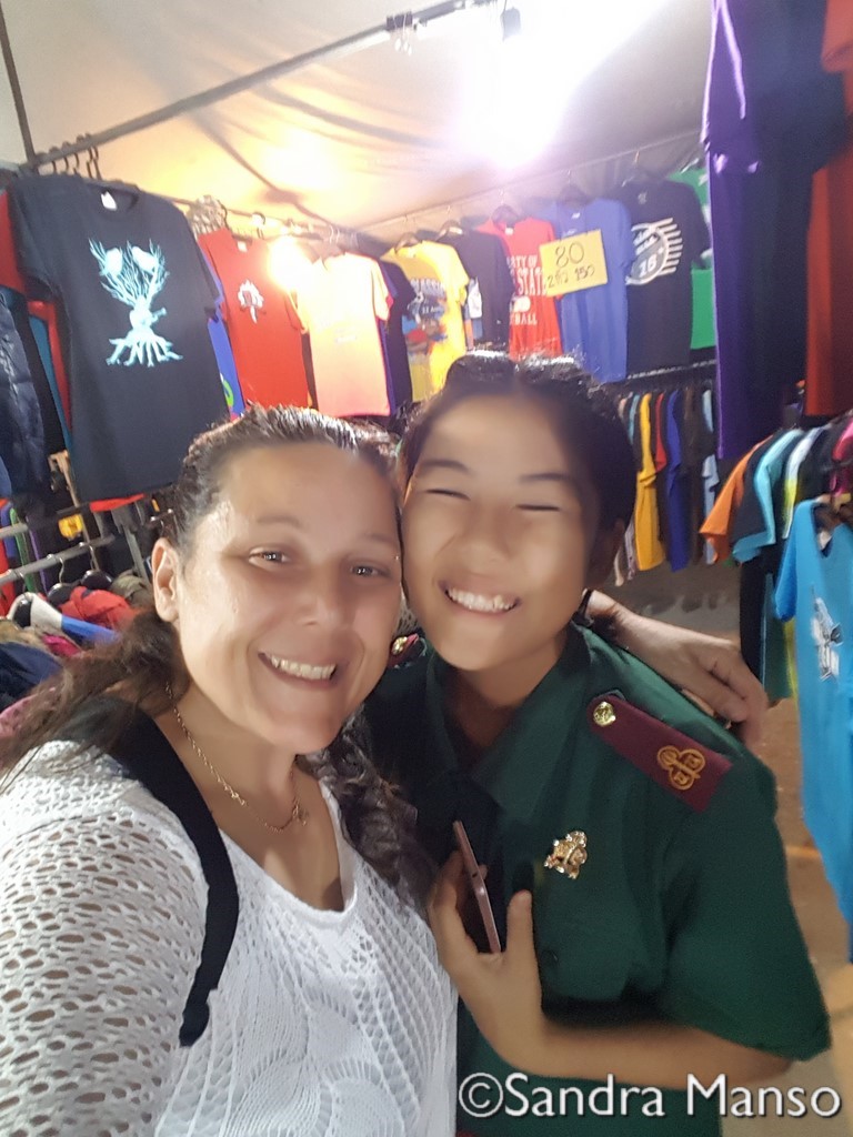 thaïlande marché selfie