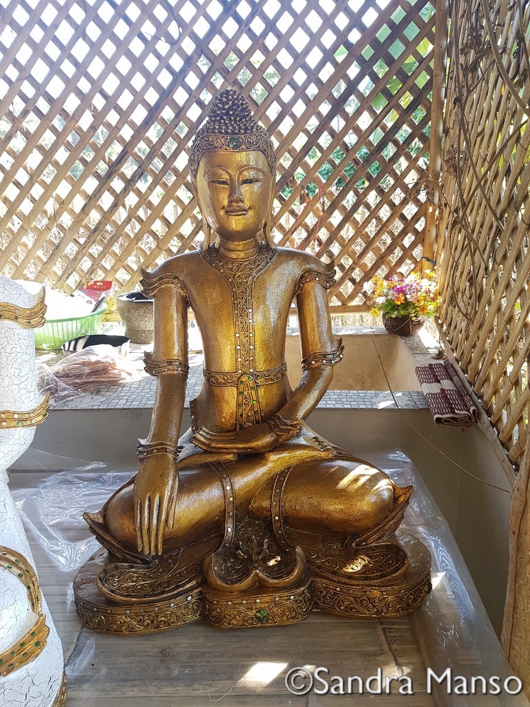 thaïlande bouddha peinture paillette