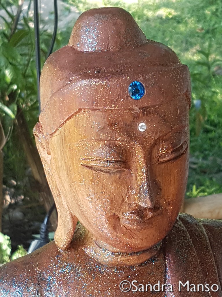 thaïlande bois bouddha sertissage diamant